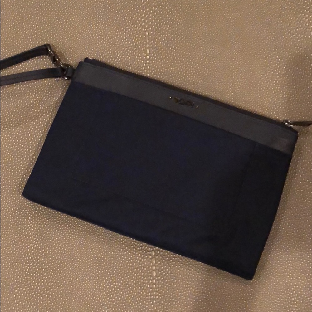 Navy Tumi Wristlet